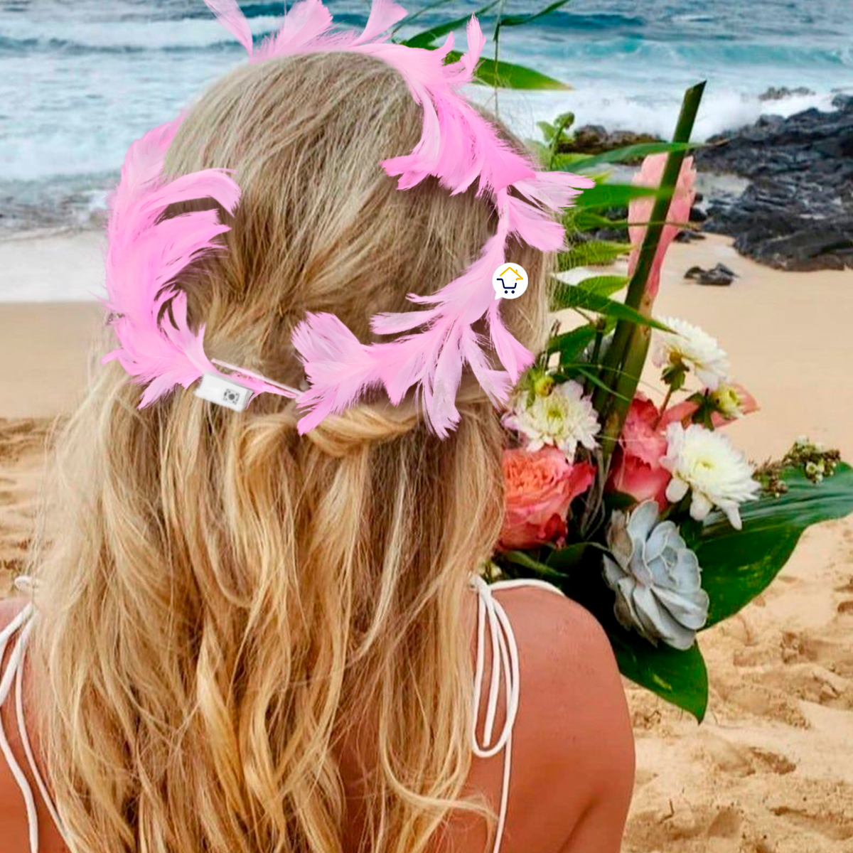 Miniatura 6 de Corona Plumas Aureola Angel TRS183RS